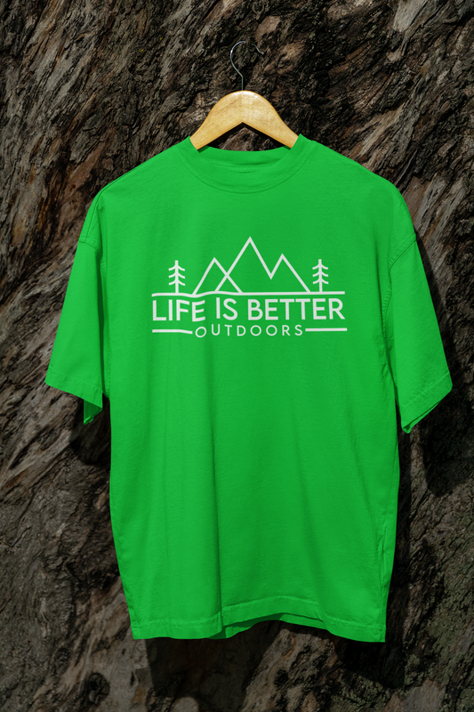 Life Is Better Outdoors - Short Sleeve Shirt - 100% Cotton